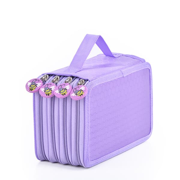 Sketch Pencil Case Shockproof And Drop-proof 72-Hole Pencil Case Purple