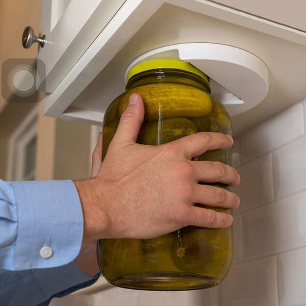 1 kpl valkoinen pyöreä tölkinavaaja keittiökaapin pullonavaaja