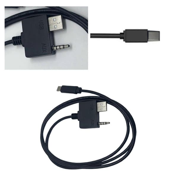 Til Kia Hyundai AUX USB C-kabel 3,5 mm Jack Musiklyd Opladningskabel Til iPhone 15