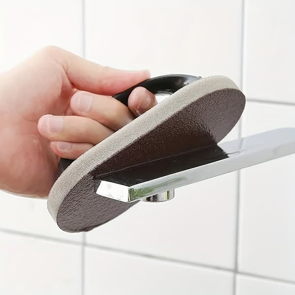 Heavy-Duty Diamond Sponge Brush with Non-Slip Grip for Pots, Pans, Bathrooms