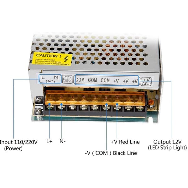 DC 12V 20A Universal Reguleret Switching Strømforsyning Transformer til LED Strip Light