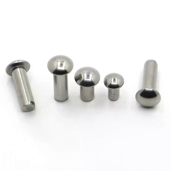[LD]10-50st 304 Rustfrit Stål Solid Rundhovednitte M08 M1 M12 M14 M16 M2 M25 M3 M4 M5 M6 Legering Selvgængende Nitte GB867