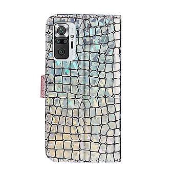 Skinnveske til Xiaomi Redmi Note 10 Pro (sølv)