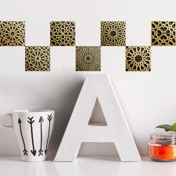 20 ark (15 x 15 cm) Mandala Veggdekor - PVC - Vanntett (stil 4)