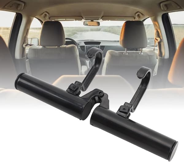 Adjustable Portable Travel Hanger, Telescopic Foldable Clothes Organizer for Car and Daily Use White White