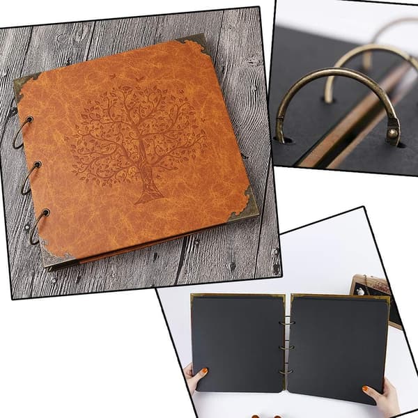 Fotoalbum DIY Scrapbook 10x10 tommer 50 sider Dobbeltsidig