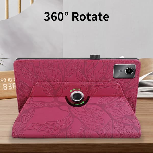 Etui til Lenovo Tab M11 11 2024 TB330FU Tre-mønster rød