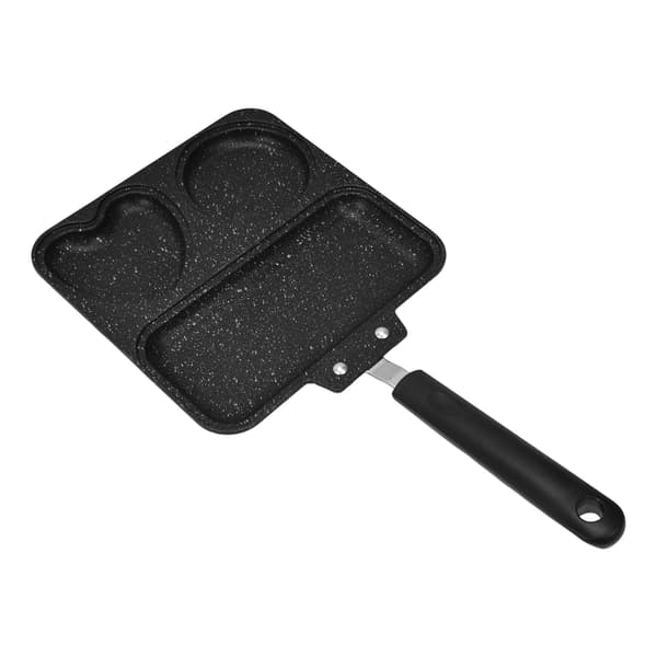 3-in-1 Square Non-Stick Frying Pan, Anti-Scald Handle, for Breakfast Cooking