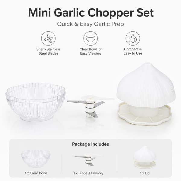 Garlic Press Manual, Garlic Crusher, Kitchen Utensil