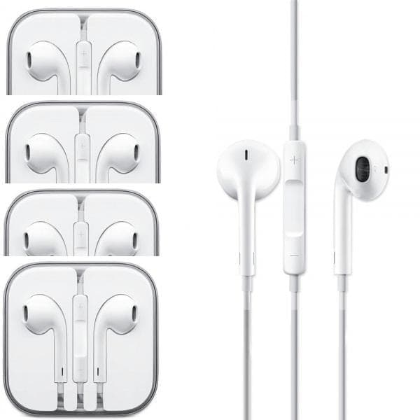 4-pak Hovedtelefoner med Mikrofon og Lydstyrkekontrol