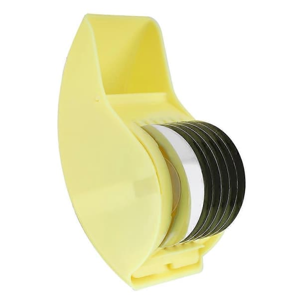 Stainless Steel Anti-rust Rolling Cutter Mince Vegetable Kitchen Tool (Yellow)