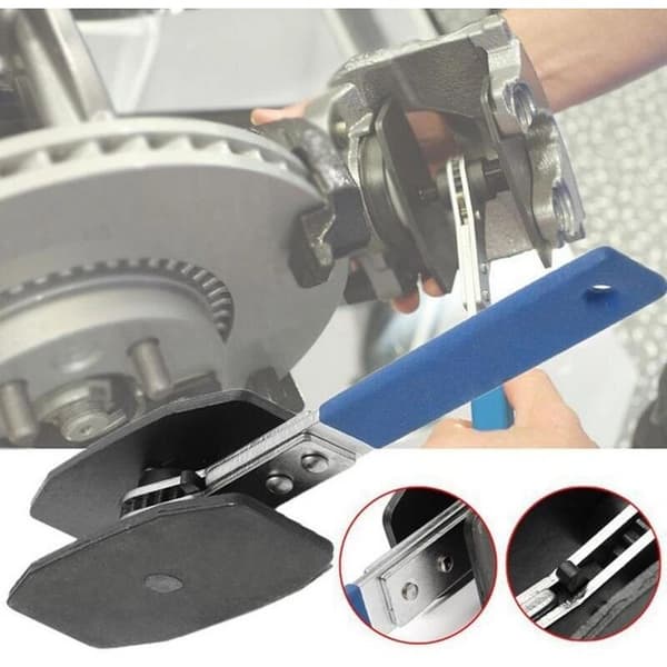 Bil Bremsecaliper Stempel Kaliper Spreder Verktøy Press Rustfritt Stål Dobbel Fire Separator Pad Reparasjonssett 1stk
