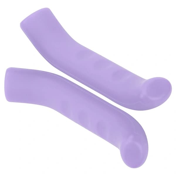 Bicycle Brake Lever Covers Silicone Non-slip Shock-absorbing for Road Bikes Mountain Bikes Purple 2-pack