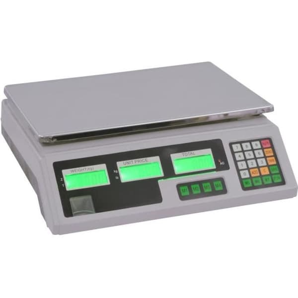 30 kg digitalvekt med oppladbart batteri