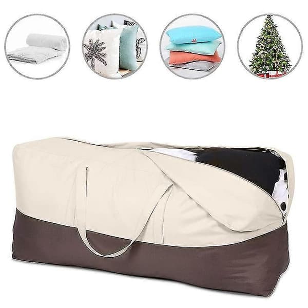 Patio Cushion Storage Bag, Waterproof Rectangular Outdoor Furniture Storage Bag - b
