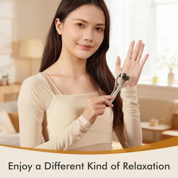 2-in-1 Jade Finger Massager Roller - Relieves Fatigue, Pain, and Arthritis (Unisex)