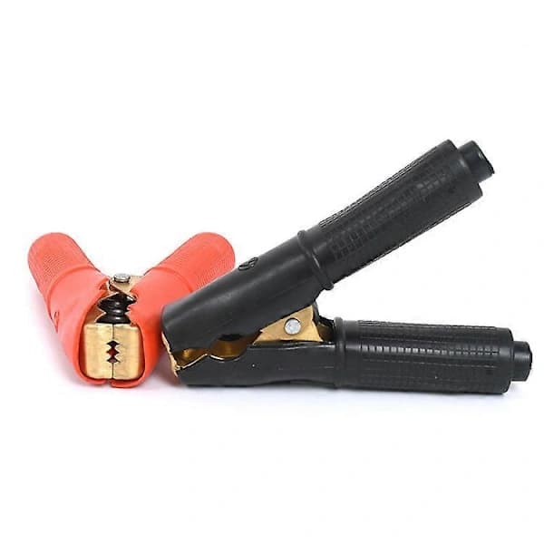 4 stk 100A Rene Kobber Alligatorklemmer, til Bil Lastbil Auto Jump Starter Batterioplader (2 stk Sorte, 2 stk Røde)