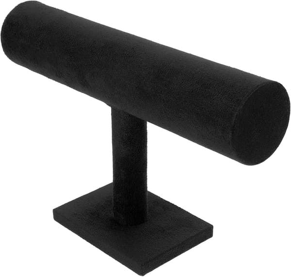 Armbåndsdisplaystativ Ur Opbevaringsholder Sort Fløjl Smykkearrangør