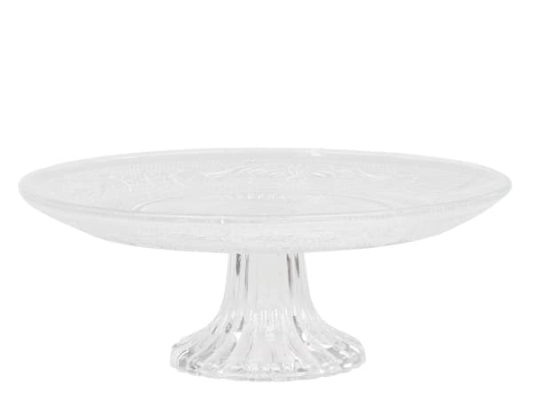 Cake stand / Cake plate / Candy dish on foot - 3 different sizes Transparent Transparent l