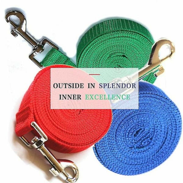 15m - 30m Extra Long Dog Training Leash Strong Leash Line Walking Recall Red-20M Red-20M