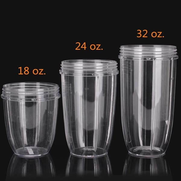 Replacement Parts for NutriBullet Pro 900w/ 600w Blender - 2-Pack Tall Cups