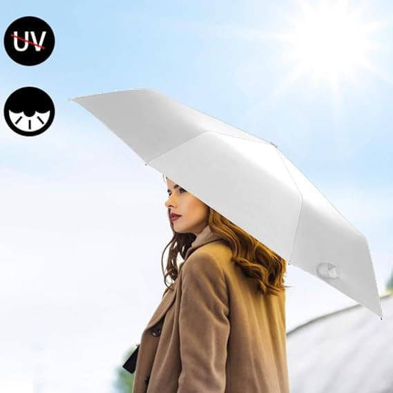 Reseparaply, Miniparafly, Fällbart Reseparaply Litet UV-paraply med Kapselväska Mini Anti-UV-paraply