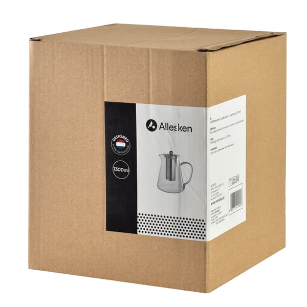 PETER Glasskanne med tefilter 1,3L - Elegant og funksjonell design