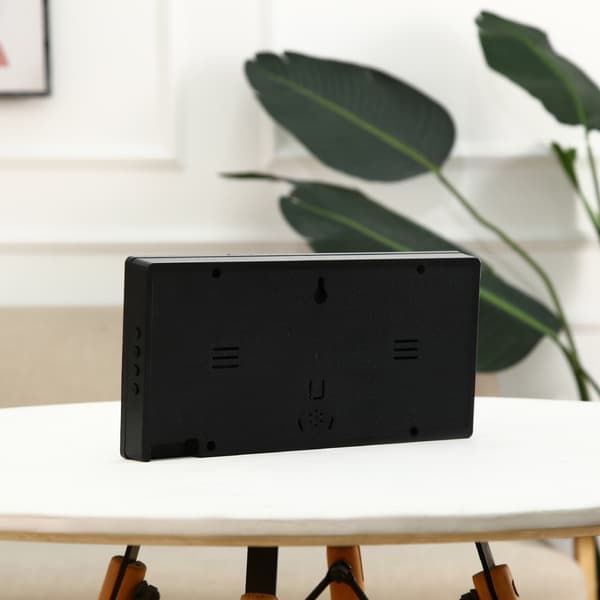 LED digital evighetskalender elektronisk klokke stue stor veggklokke smart lysende kalender digital klokke（1）
