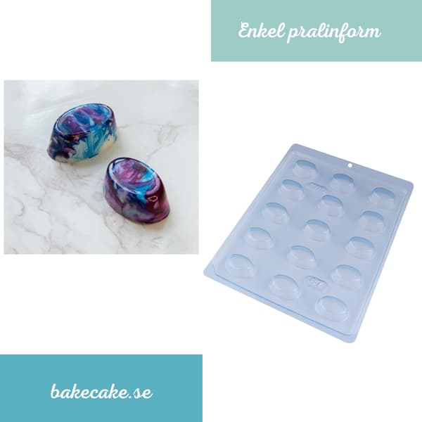 Pralinform Kuppel Sjokoladeform - BWB 67 Transparent transparent