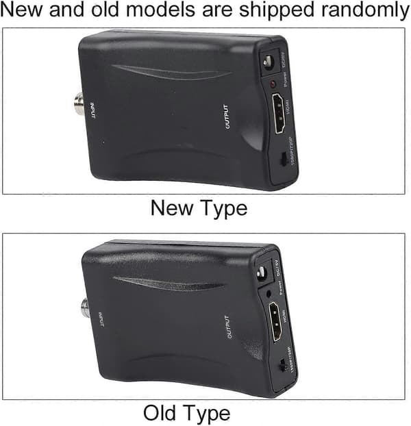 Koaksial til HDMI-adapter BNC til HDMI-omformeradapter Koaksial til HDMI-omformer for TV-antenne 1080P/720P HD-skjerm Videoadapter Overvåking Mo [DB]