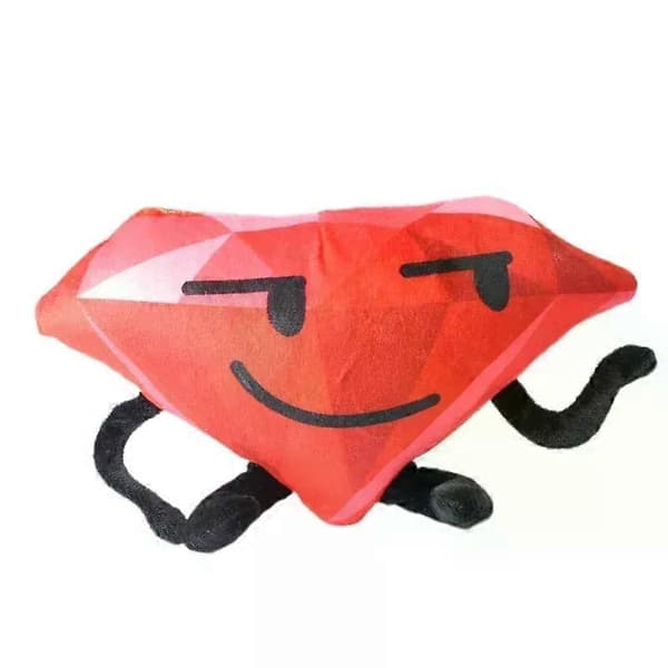 Gaibosi Anime Battle for Dream Island Plyslegetøj BFDI Tøjdyr Ild Blomst Blade Figurer X Tøjdyr Pædagogisk Julegave Ruby Ruby Ruby