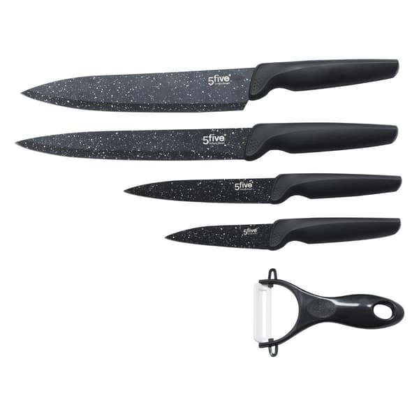 4x Veitsiä ja perunankuorija Svart black