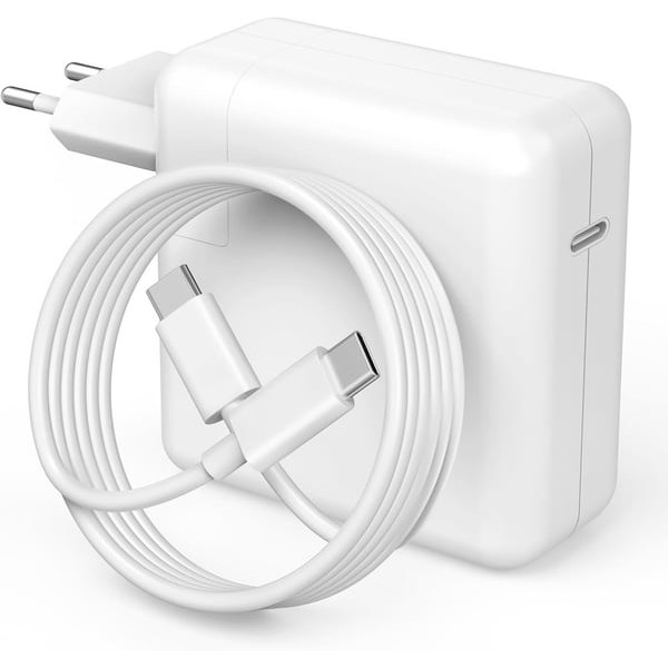 MacBook-kompatibel lader/erstatningsadapter PD61W + 2 m Type-C-kabel PD61W + 2-meter Type-C cable