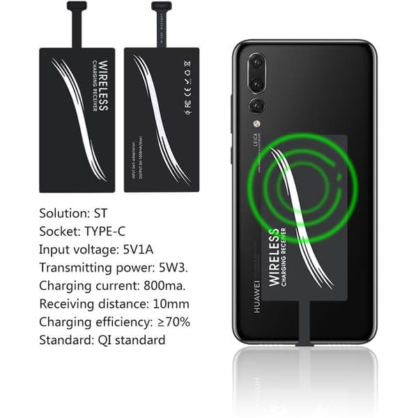 Universaali C-tyypin latausvastaanotin Pro P10 plus Mi8 Mi6:lle USB Type C:lle