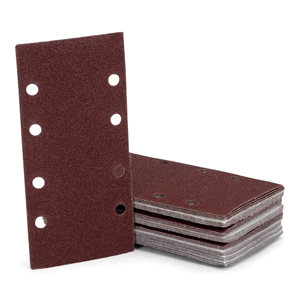 Slibepapir til slibning, 93 mm x 230 mm. Sæt med 35 ark