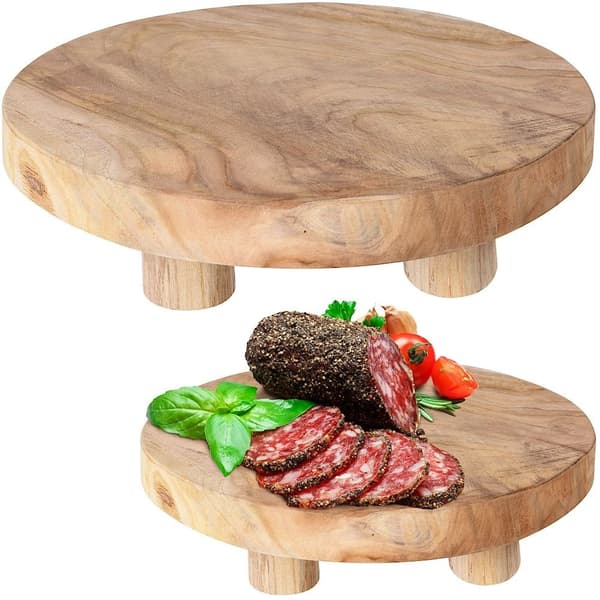 Trebrett på Ben for Mat og Snacks - Teaktre Eleganse