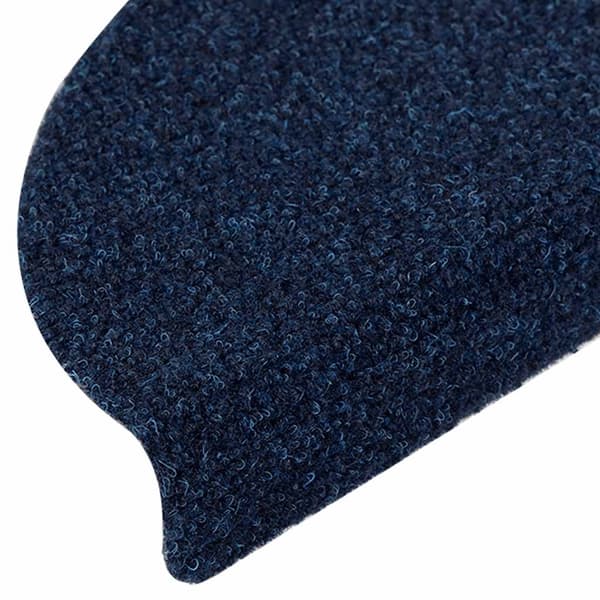 vidaXL Stair Mats Self-Adhesive 10 pcs 56x17x3 cm Navy Half-Round Blå blue