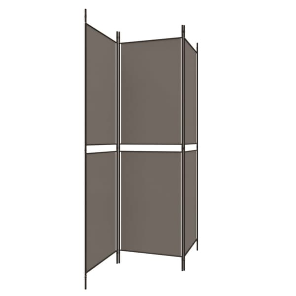 vidaXL Romdeler 3 paneler antrasitt 150 x 200 cm stoff Antracit 3320