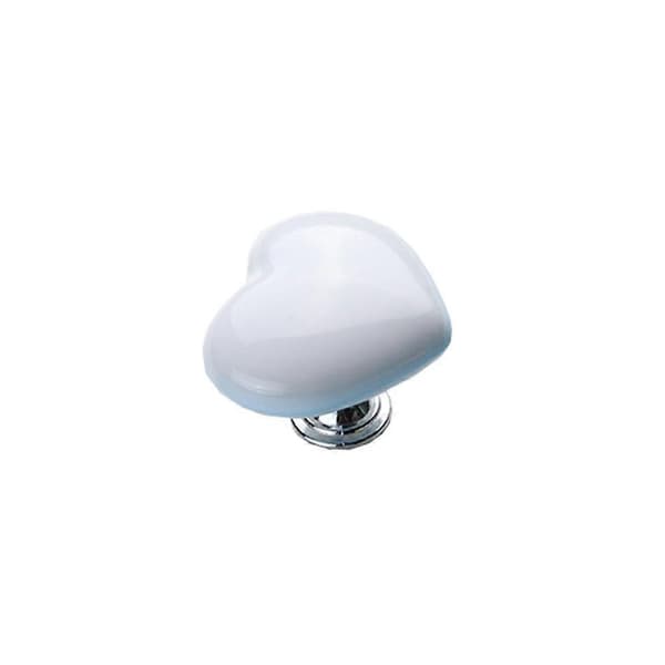 Heart-shaped Drawer Handles Ceramic Door Knobs for Furniture Door Shoe Cabinet Durable 4pcs[DB]