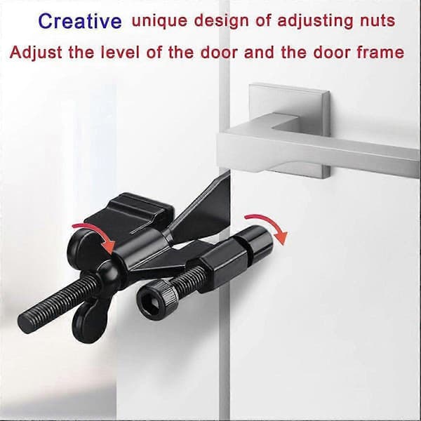 Upgraded Adjustable Portable Door Lock Compatible with Travelers Additional Security and Privacy Door Lock Compatible with