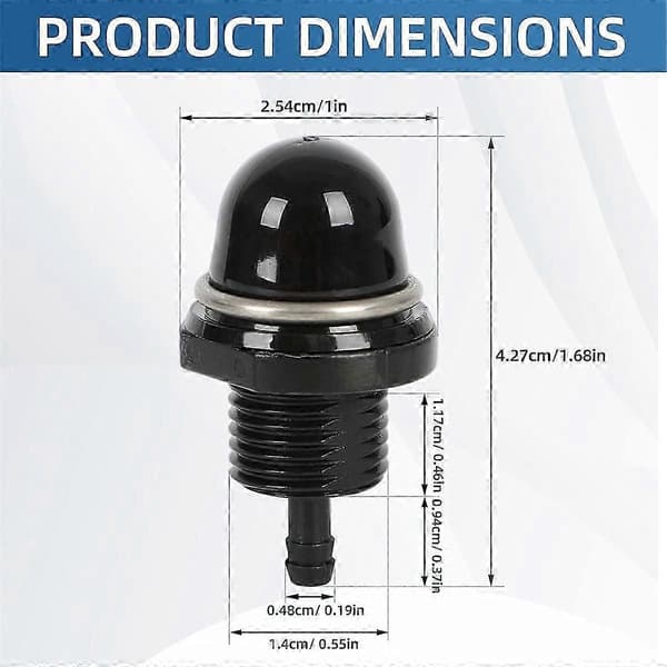895124 Fuel Pump Priming Compatible with for Mercury 8HP 9.9HP 10HP [DB]