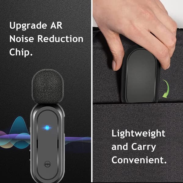 Wireless Lavalier Microphone For Android For Video Recording Vlogging Tiktok Youtube Interview
