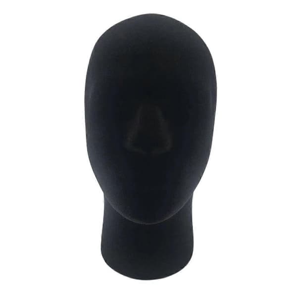 1 stk Mannlig Hode Modell Hatt Parykk Display Modell Oppbevaringsholder Parykkhode Modell