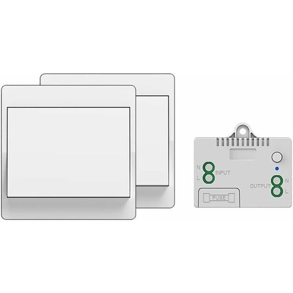 Self-powered, Battery-Free Wireless Switch, Wireless Remote Control for Lights and Electrical Appliances, Waterproof and Safe