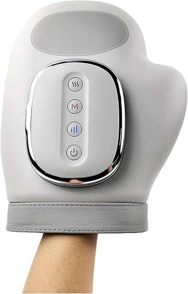 Håndmassageapparat med luftkompression og varmeterapi til smertelindring