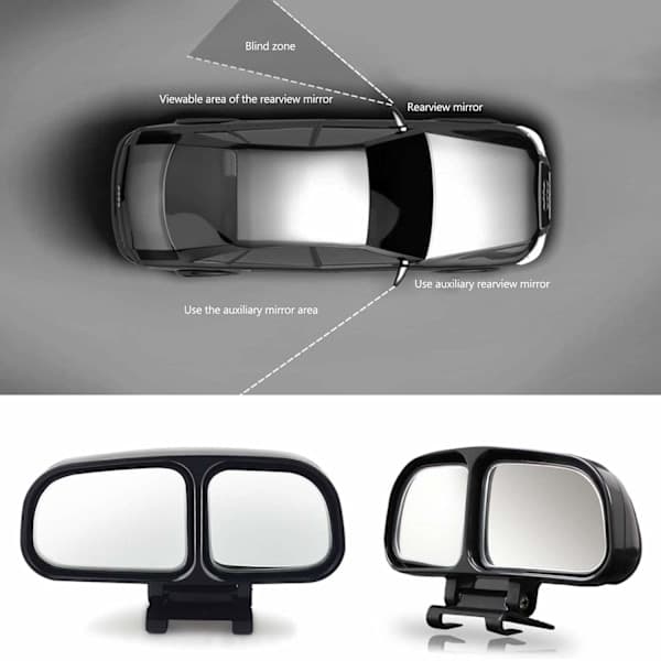 Blind Spot Mirror for Car, 2-pack Adjustable Wide Angle Rear View Mirror for Van Trailer Car