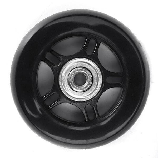 Sæt med 2 erstatningshjul til kuffert med aksler Sort 40mm 18mm universalhjul til kuffert