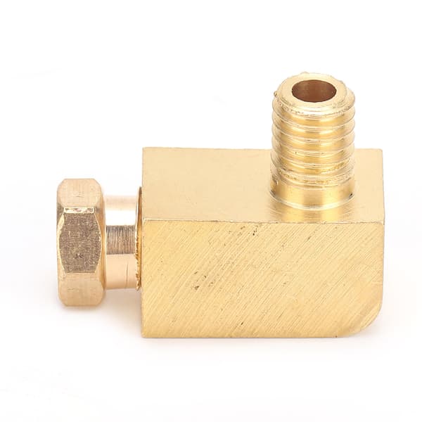 Industriel messing retvinklet rørfitting gevindnippel PL406