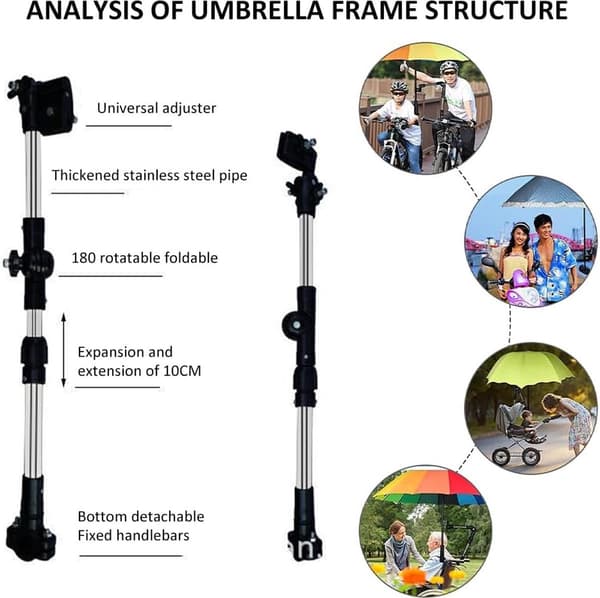 Umbrella Holder - Universal Umbrella Holder - Extendable Foldable