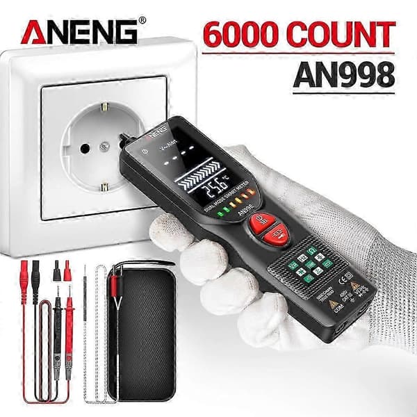 6000 Tæller Professionel Multimeter Motoriseret AC/DC Voltmeter Ohm Detektor Værktøj